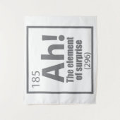 Ah! Das Element von überraschendem Funny Chemistry Wandteppich (Vorderseite)