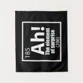 Ah! Das Element von überraschendem Funny Chemistry Wandteppich (Vorderseite)