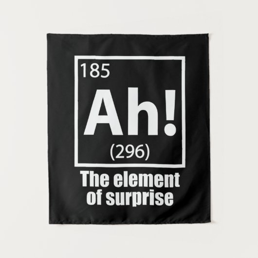 Ah! Das Element von überraschendem Funny Chemistry Wandteppich (Vorderseite)