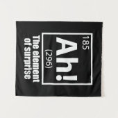 Ah! Das Element von überraschendem Funny Chemistry Wandteppich (Vorderseite (Horizontal))