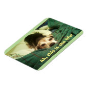 "Ah, das ist das Leben!" Beagle 3x4 Kühlschrankmag Magnet (Linke Seite)
