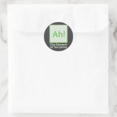 Ah! Das Überraschungsmoment Runder Aufkleber (Tasche)