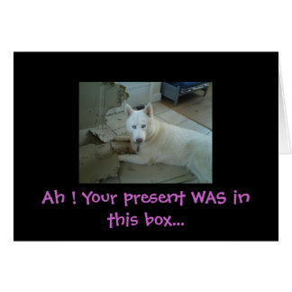 Ah! Dein Geschenk war...