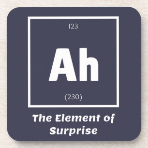 Ah Element der überraschenden Chemie-Wissenschaft Getränkeuntersetzer
