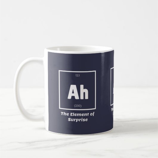 Ah Element der überraschenden Chemie-Wissenschaft  Kaffeetasse (Links)