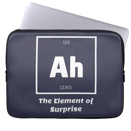 Ah Element der überraschenden Chemie-Wissenschaft Laptopschutzhülle (Vorderseite)