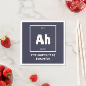 Ah Element der überraschenden Chemie-Wissenschaft Serviette (Beispiel)