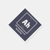 Ah Element der überraschenden Chemie-Wissenschaft Serviette (Ecke)