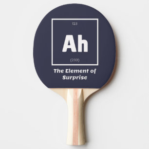 Ah Element der überraschenden Chemie-Wissenschaft Tischtennis Schläger