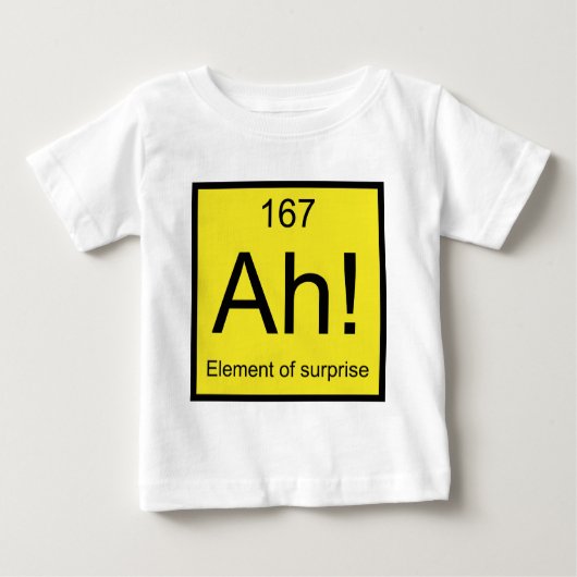 Ah! Element der Überraschung Baby T-shirt (Vorderseite)