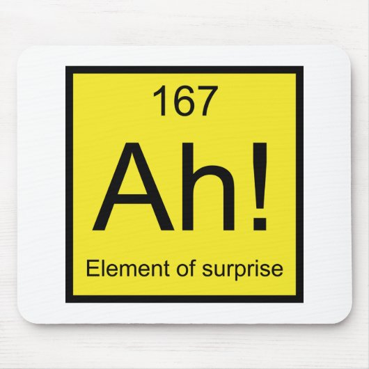 Ah! Element der Überraschung Mousepad (Vorne)
