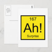 Ah! Element der Überraschung Postkarte (Vorne/Hinten)