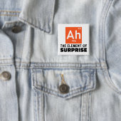Ah Element überraschender Chemie Funny Student Button (Beispiel)