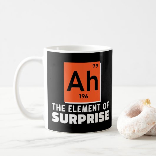 Ah Element überraschender Chemie Funny Student Kaffeetasse (Mit Donut)