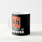Ah Element überraschender Chemie Funny Student Kaffeetasse (Vorderseite Links)