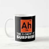 Ah Element überraschender Chemie Funny Student Kaffeetasse (Links)