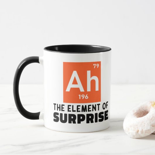Ah Element überraschender Chemie Funny Student Tasse (Mit Donut)