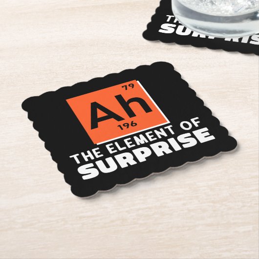 Ah Element überraschender Chemie Funny Student Untersetzer (angewinkelt)