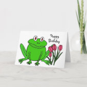 AH- Funny Frog Birthday Card Karte (Vorderseite)