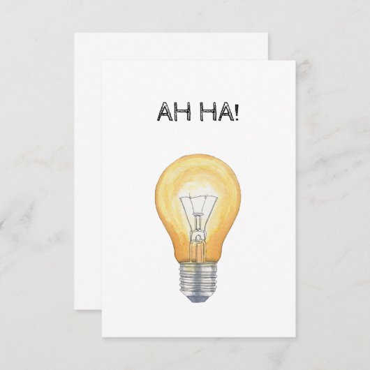 Ah Ha! Dankeskarte (Vorne/Hinten)