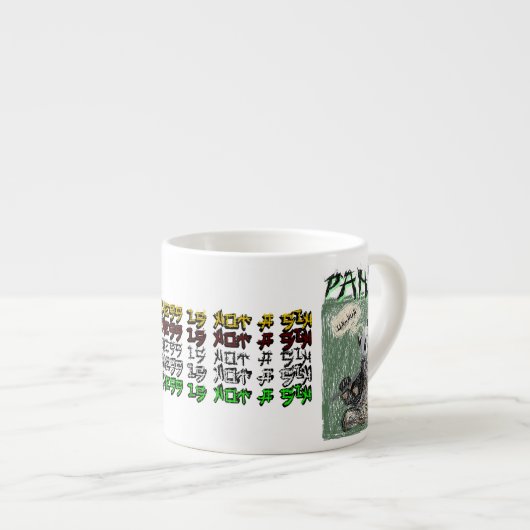 Äh-Huh Panda Espressotasse (Vorderseite Rechts)
