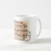 äh KOMMEN Krankenschwester ZU MEINEM SPIELPLATZ Kaffeetasse (VorderseiteRechts)