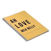 Ah Love Meh Belly – Caribbean Recipe Notebook Notizblock (Rechte Seite)