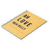 Ah Love Meh Belly – Caribbean Recipe Notebook Notizblock (Linke Seite)
