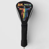 Ah Männer Funny LGBT Gay Pride Jesus Christlich Golf Headcover (Vorderseite)