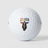 Ah Männer Funny LGBT Gay Pride Jesus Christlich Golfball (Vorderseite)
