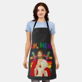 Ah Männer Funny LGBT Gay Pride Jesus Christlich Schürze (Getragen)