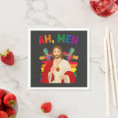 Ah Männer Funny LGBT Gay Pride Jesus Christlich Serviette (Beispiel)