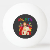 Ah Männer Funny LGBT Gay Pride Jesus Christlich Tischtennisball (Vorderseite)