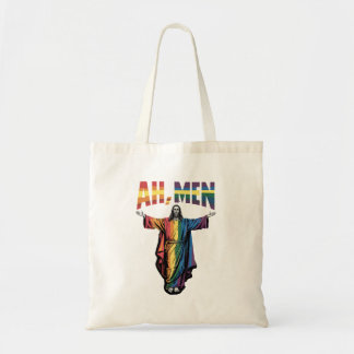 Ah Männer Funny LGBT Gay Pride Jesus Christlich Tragetasche