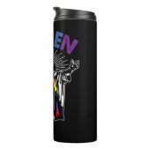 Ah Männer Funny LGBT Gay Pride Jesus Rainbow Flag  Thermosbecher (Nach rechts gedreht)