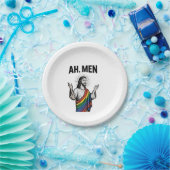 Ah Männer Funny LGBT Gay Pride Jesus Rainbow Pappteller (Party)
