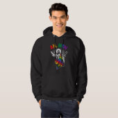 Ah Männer Gay Pride Jesus Regenbogenflagge Christl Hoodie (Vorne ganz)