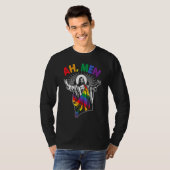 Ah Männer Gay Pride Jesus Regenbogenflagge Christl T-Shirt (Vorne ganz)