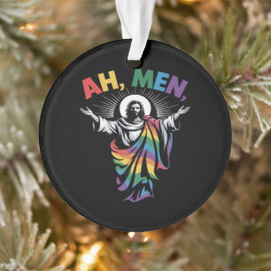 Ah Männer Lustiger LGBT Gay Pride Ornament