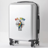 Ah Männer Regenbogen Religiös Vintage Aufkleber (Koffer)