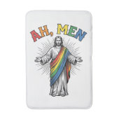 Ah Männer Regenbogen Religiös Vintage Badematte (Vorderseite Vertikal)