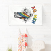Ah Männer Regenbogen Religiös Vintage Banner (Insitu)
