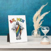 Ah Männer Regenbogen Religiös Vintage Fotoplatte (Seite)