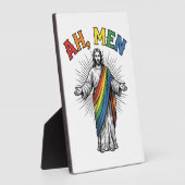Ah Männer Regenbogen Religiös Vintage Fotoplatte (Seite)