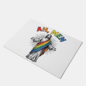 Ah Männer Regenbogen Religiös Vintage Fußmatte (Schrägansicht)