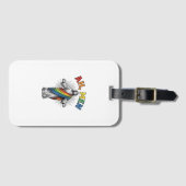 Ah Männer Regenbogen Religiös Vintage Gepäckanhänger (Vorderseite (Horizontal))