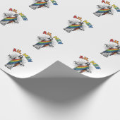 Ah Männer Regenbogen Religiös Vintage Geschenkpapier (Ecke)