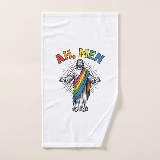 Ah Männer Regenbogen Religiös Vintage Handtuch (Handtuch)