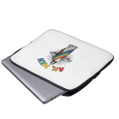 Ah Männer Regenbogen Religiös Vintage Laptopschutzhülle (Vorne Knopf)