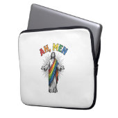 Ah Männer Regenbogen Religiös Vintage Laptopschutzhülle (Vorderseite Links)